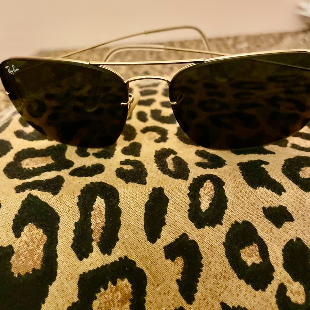 Ray-Ban Women's Gold Rimless Sunglasses
